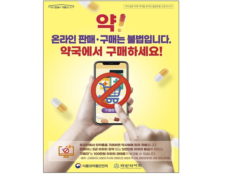 온라인 의약품 불법·판매 알선 광고 1만 8,331건 적발