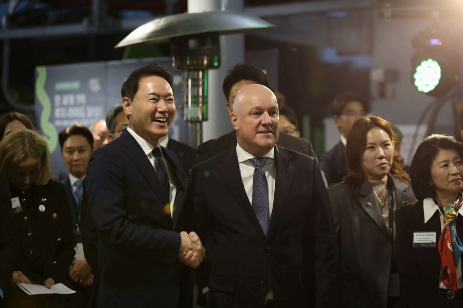 뉴질랜드 럭슨 총리, 부산서 뉴이미지 코리아와 협력 강화 논의