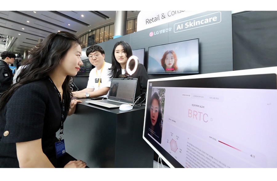 LG생활건강, 생성형 AI 기반 피부 진단 솔루션 기술 선보여